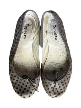Women’s Polka Dot Ballet Flats - Brown